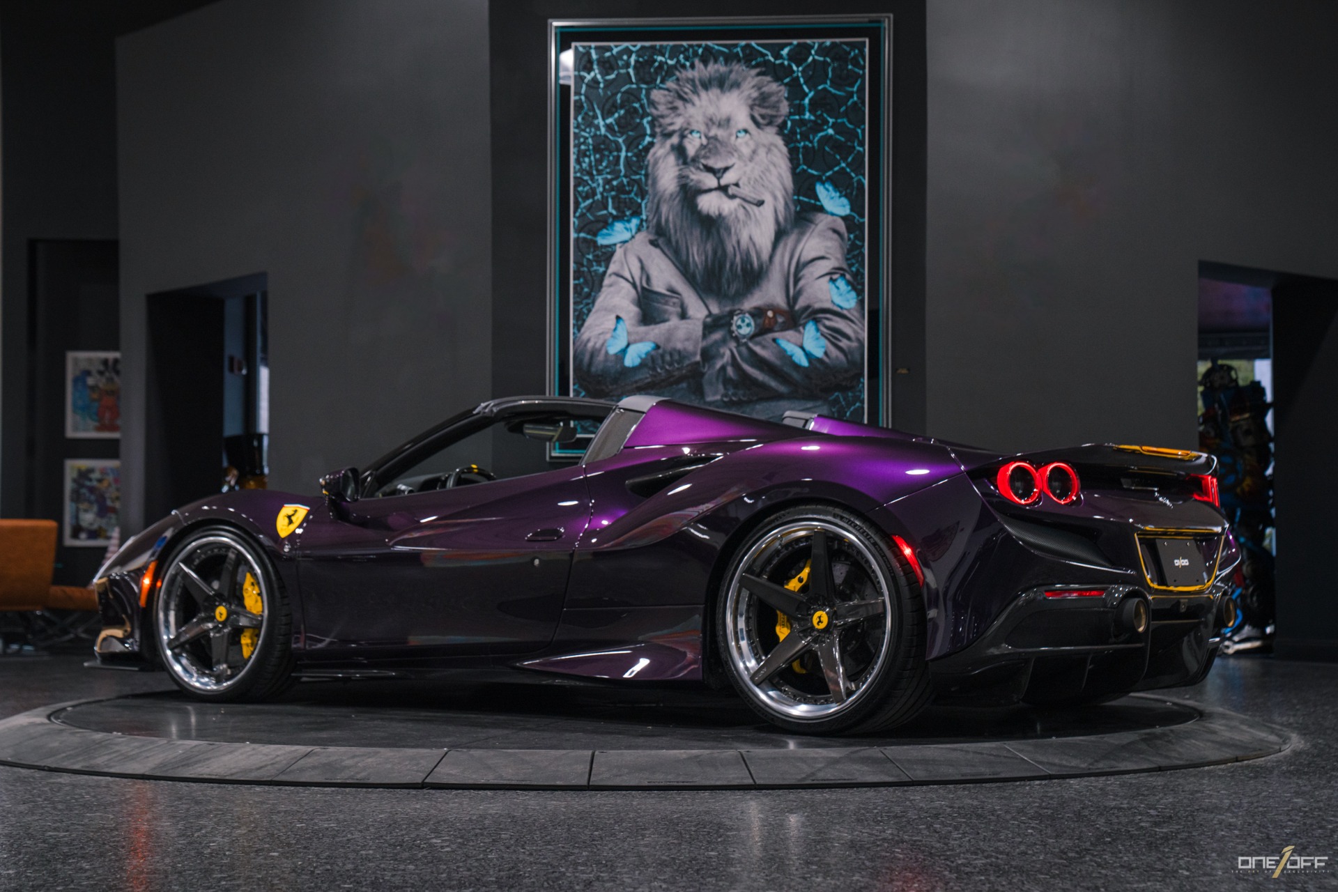 Used 2022 Ferrari F8 Spider Viola Hong Kong $512,000 MSRP, Painted